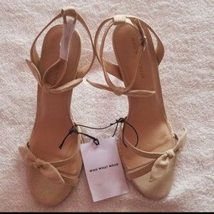 NWT Women's Open Toe Ankle Strap Heels/Sandals-8